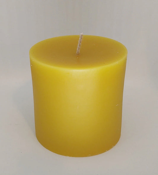 Bees Wax Candles 3 Inch Round Pillars
