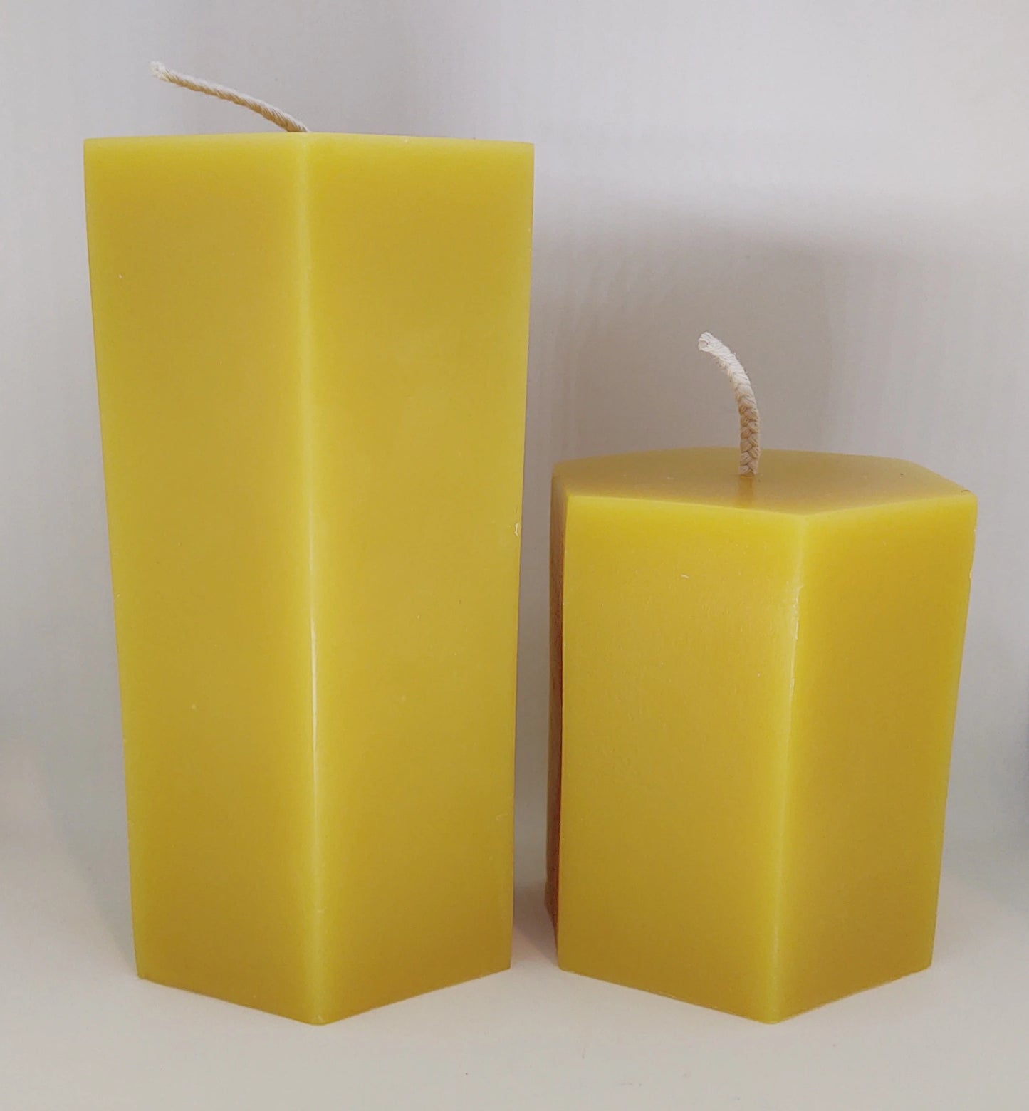 Bees Wax Candles Hexagon Pillar