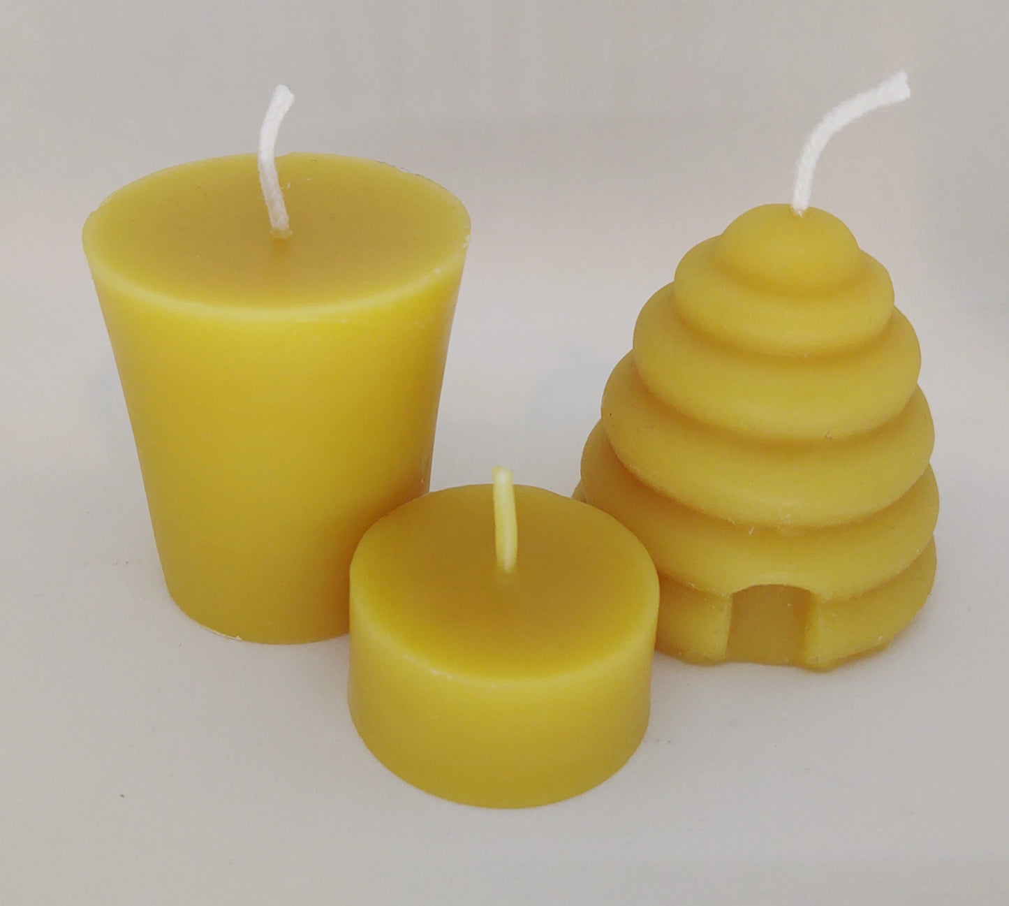 Bees Wax Candles Votives and Tea Lights