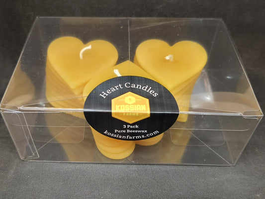 Heart Candle 3 Pack